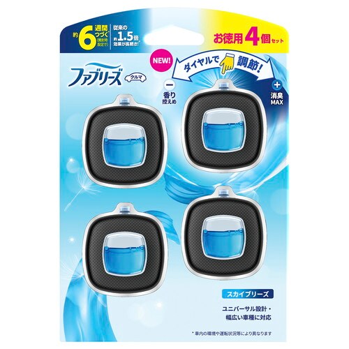 ファブリーズイージークリップスカイ 4個パック×6