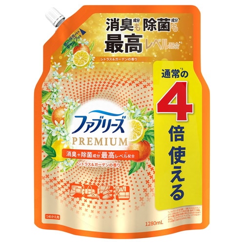 ファブリーズPシトラス替4回分1280ML×4