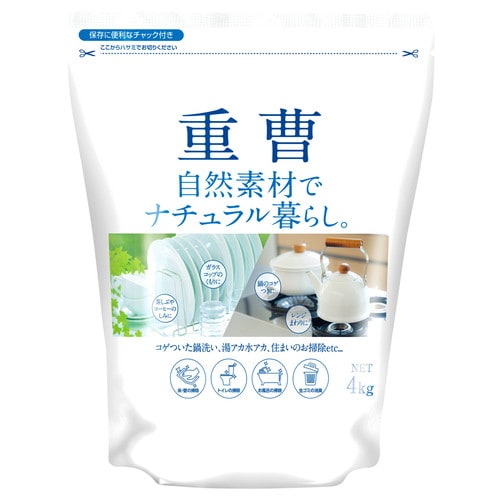 ナチュラル暮らし重曹 4KG×3