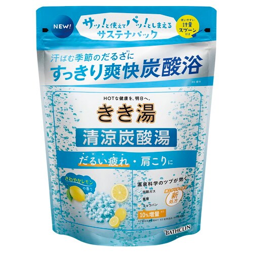 きき湯清涼炭酸湯さわやかレモンの香 360G×12