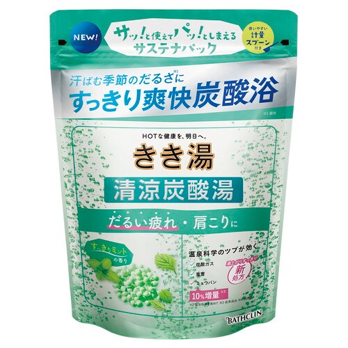 きき湯清涼炭酸湯すっきりミントの香 360G×12