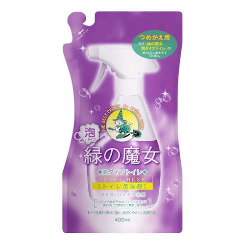 緑の魔女 泡タイプトイレ詰替400ML×24