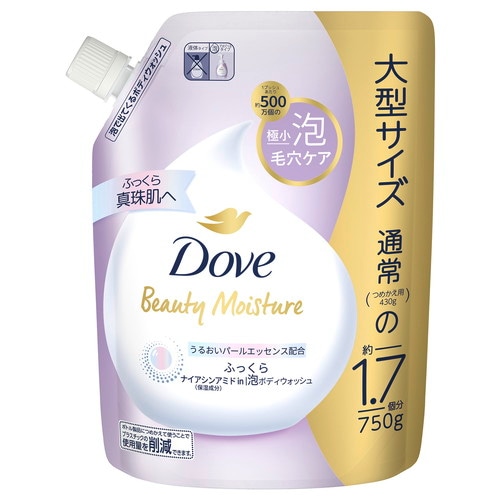 ダヴBモイスチャー泡BWふっくら替 750G×6