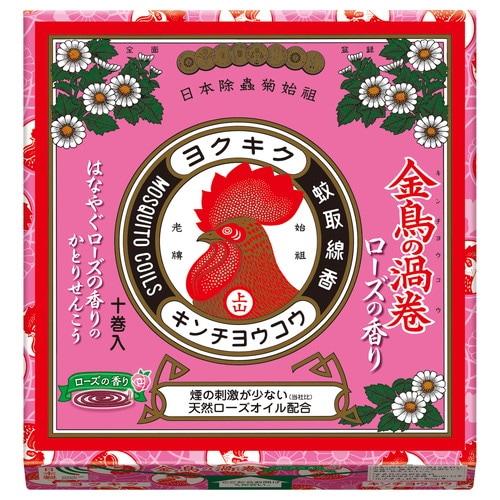 金鳥の渦巻V ローズの香り 10巻×60