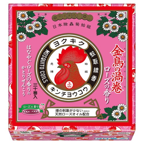 金鳥の渦巻V ローズの香り 30巻(紙函)×24