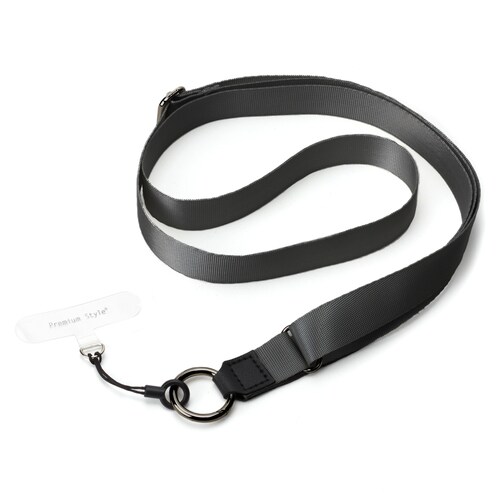 ショルダーストラップ平紐タイプ ブラック 2セット