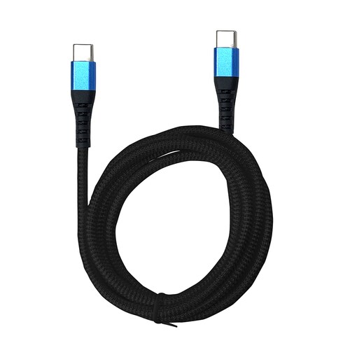 TypeC−TypeCケーブル1.2m 青2セット