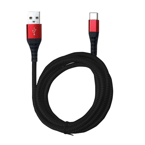 TypeC−TypeCケーブル1.2m 赤3セット