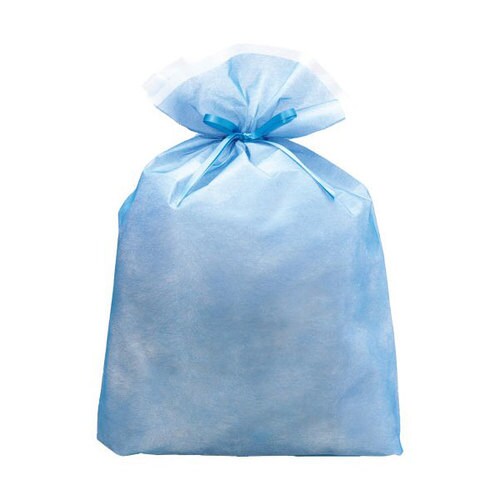 シンテックス巾着BAGマチ付きブルーLL 5セット