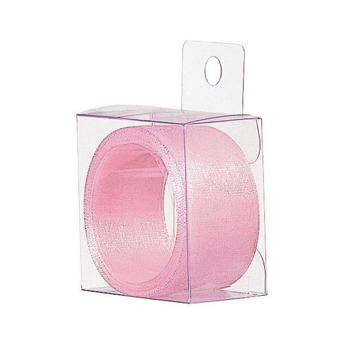 カットオーガンジーリボンピンク24mm幅 5セット