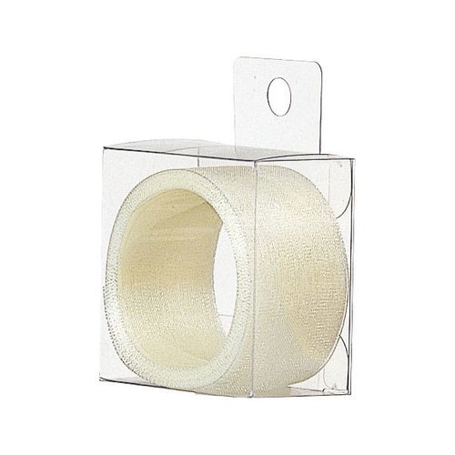 カットオーガンジーリボンナチュラル24mm幅5セッ