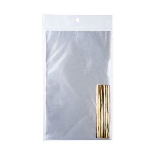 クリアBAGMワイヤータイ付き 20枚入 5セット