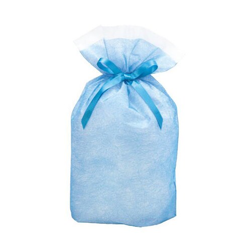 シンテックス巾着BAGマチ付きブルー M 5セット