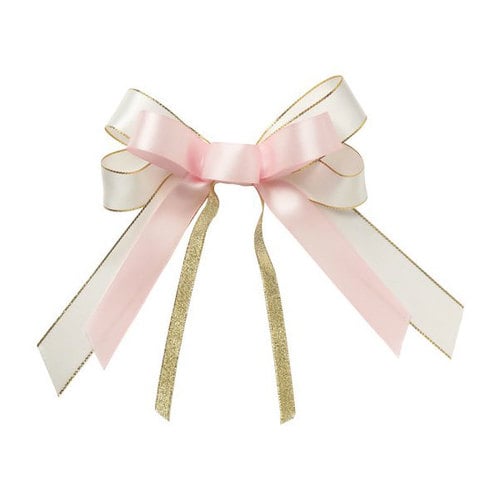 ワンタッチリボン パステル ピンク 5セット