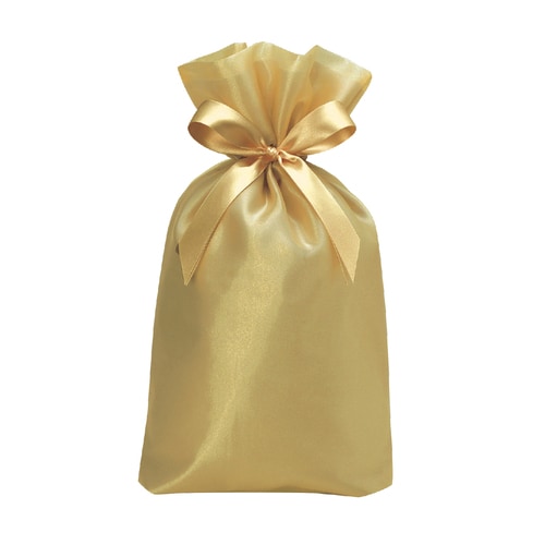 巾着袋オーガンジーシャンパンゴールドL5セット