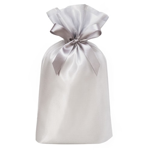 巾着バッグオーガンジーシルバーLサイズ5セット