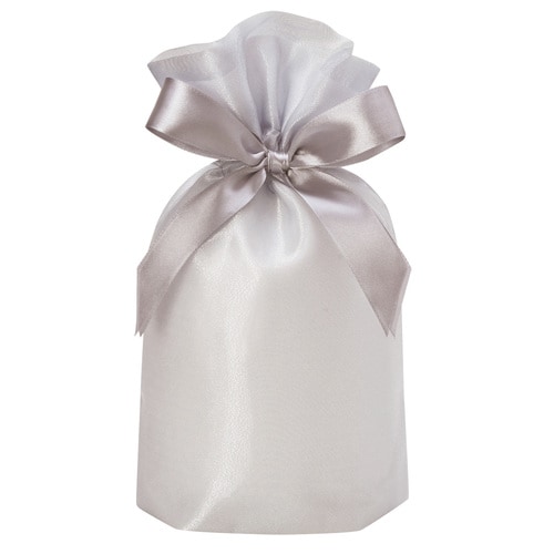 巾着バッグオーガンジーシルバーMサイズ5セット