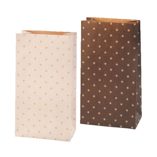 角底BAGステラ2色ホワイト&ブラウン10セット