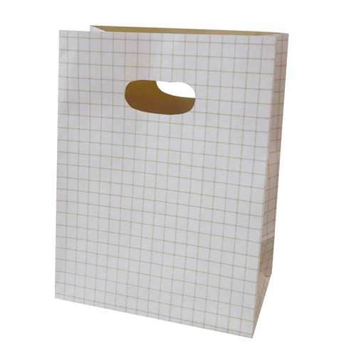 小判抜きペーパーBAGチェックホワイト5枚入×10