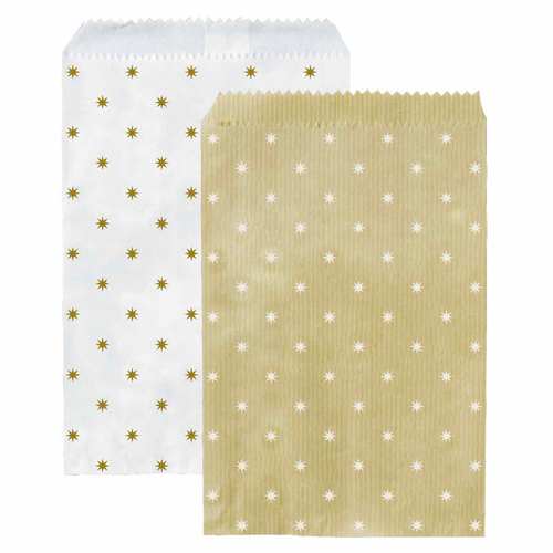 平袋 ステラ 2色 ホワイト&クラフト 10セット