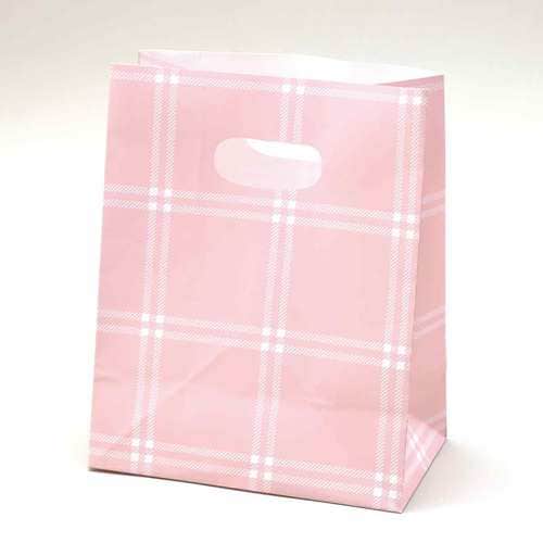 小判抜きペーパーBAGチェックピンク5枚入10セッ