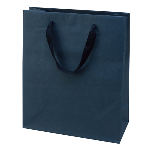 紙袋グレンエンボスBAGネイビー縦長5セット