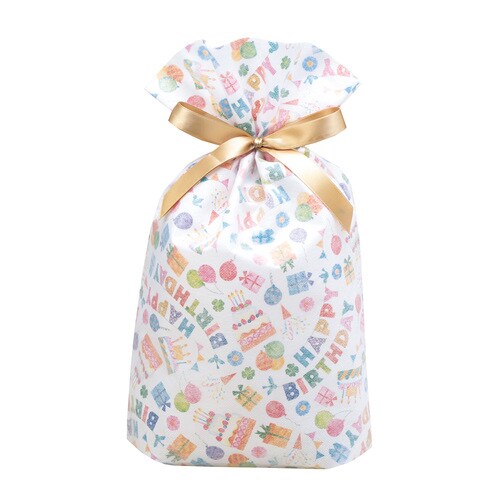 巾着バッグ バースデー Lサイズ 5セット