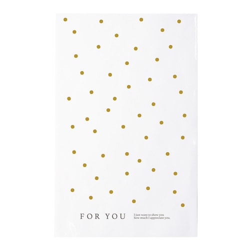 フロントクリアバッグ ドット ホワイト 10セット