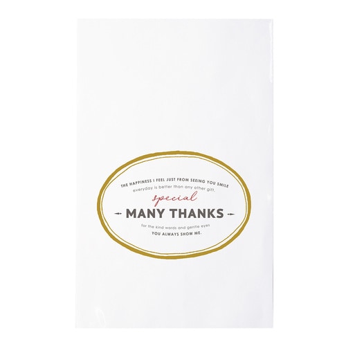 フロントクリアバッグサンクスホワイト10セット