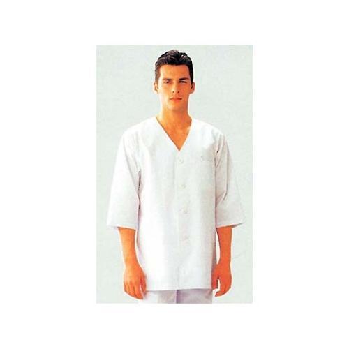 男性用衿無し七分袖(調理服)AA321−