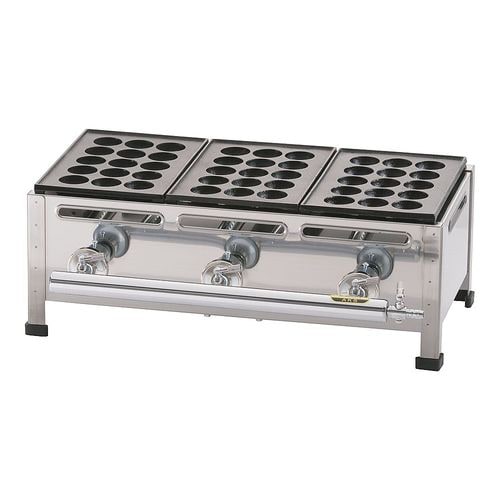 GTK225たこ焼器(15穴)3枚掛