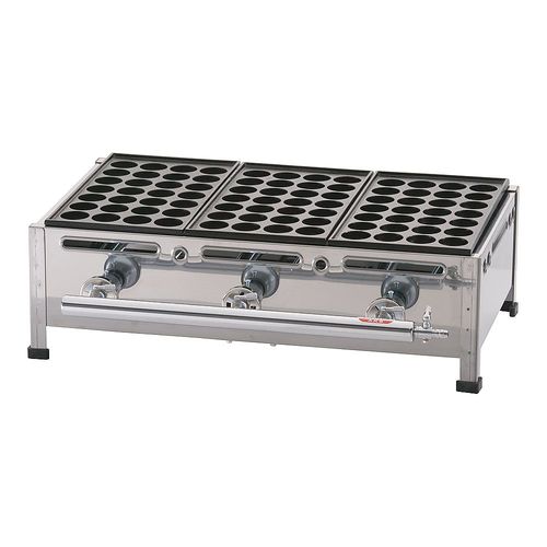 GTK237たこ焼器3枚掛LPガス