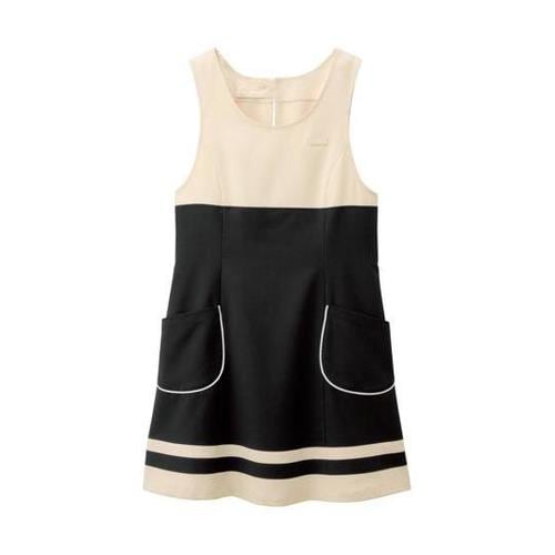 00911 エプロンドレス クロ L
