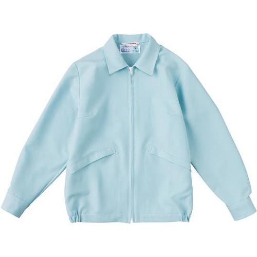 女性上着 クリーン 水色 LLオープン衿