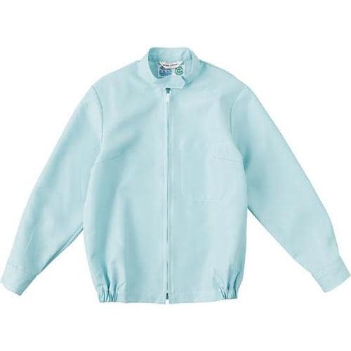 女性上着 クリーン 水色 4L ハイ衿