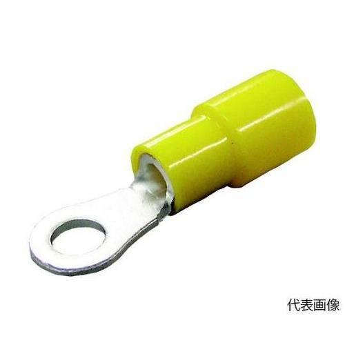 環境配慮形絶縁被覆付丸形端子 R形(50個入)黄