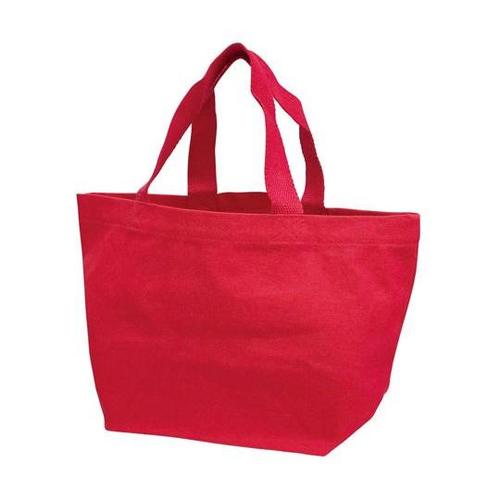 厚手コットンバッグ トートSワイド(レッ