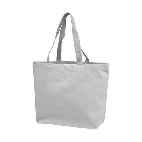 厚手コットンバッグ トートMワイド(グレ