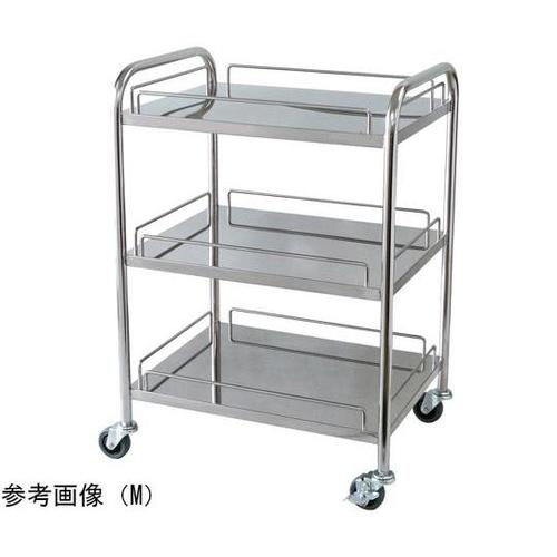ステンレスワゴン(天板四方柵付・3段)L