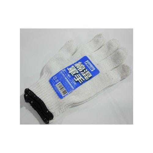 白軍手【綿混・8ゲージ・12組1セット】