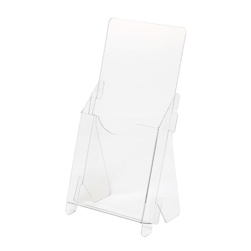 PET組み立てパンフレットスタンドA4三つ折り40