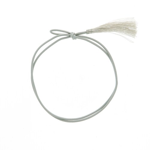 彩ゴム房二重片花結び58cm折径11cmグレー20