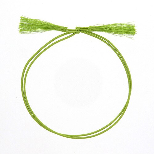 彩ゴム二重ゴム房38cm折径16cm黄緑20セット