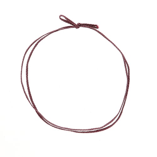 平彩ゴム二重片花結び74cm折径15cmエンジ20