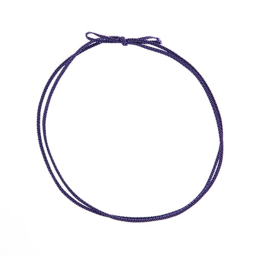 平彩ゴム二重片花結び74cm折径15cm紫20