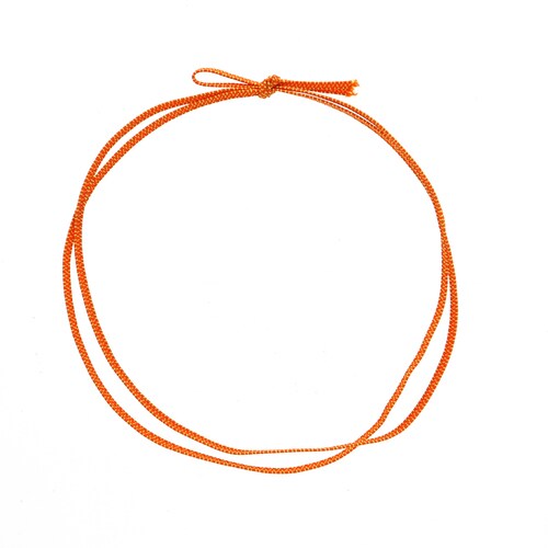 平彩ゴム二重片花結び74cmオレンジ20セット