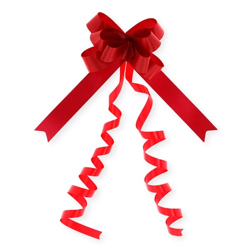 リボンボウ22mm巾スカーレット50本入20