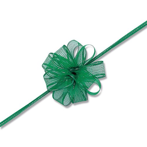 ワンタッチフラワーリボン17×20ミドリ10