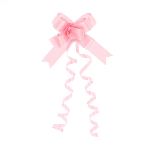 リボンボウ15mm巾ピンク50本入20