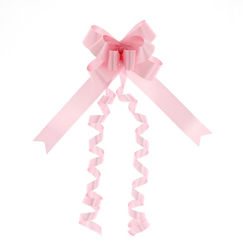 リボンボウ22mm巾ピンク50本入20